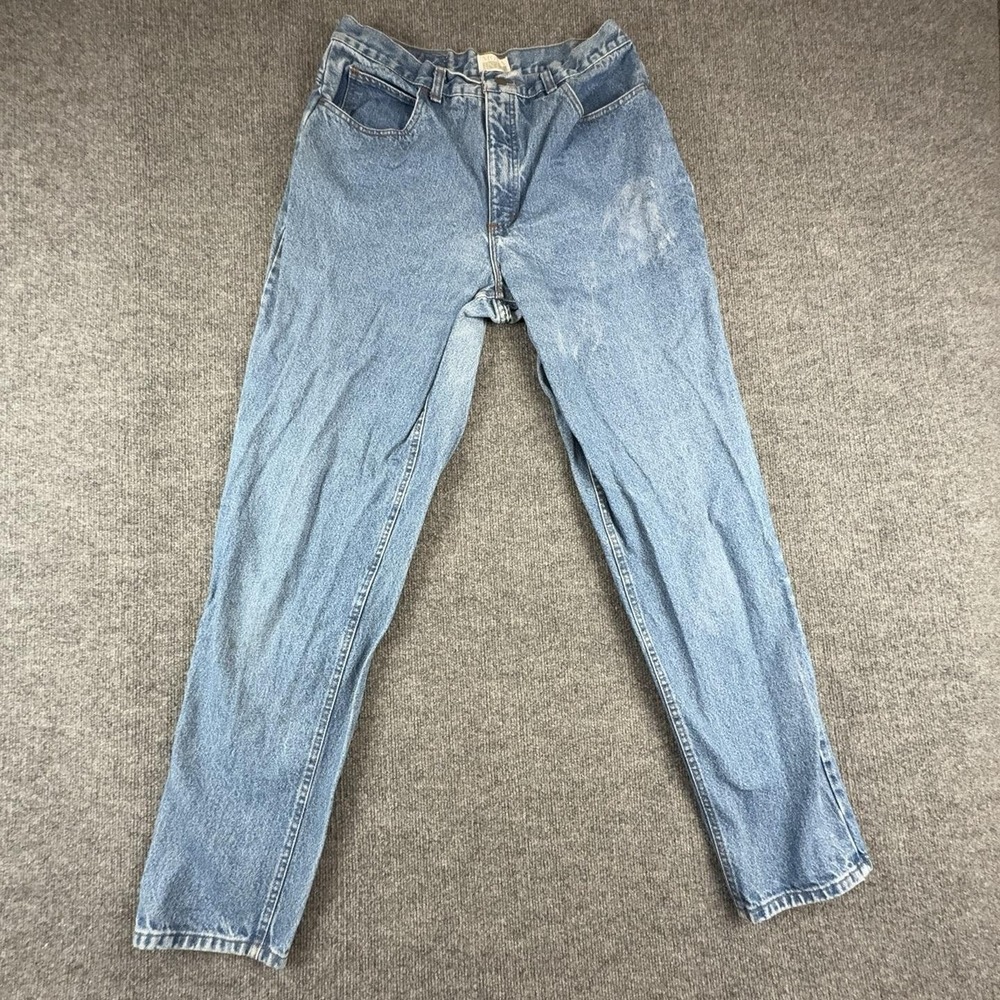 MODA INTL Jeans Womens 16 Light Wash Blue High Rise Classic Straight Denim Pants